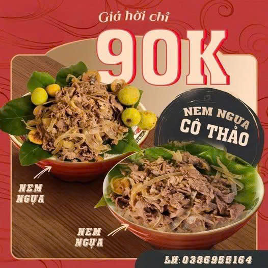 Nem ngựa Cô Thảo - Cở sở kinh doanh nem ngựa Cô Thảo